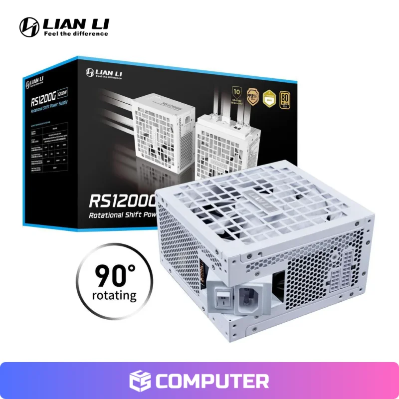 FUENTE DE PODER LIAN LI RS1200G 1200W 80 PLUS GOLD FULL MODULAR WHITE