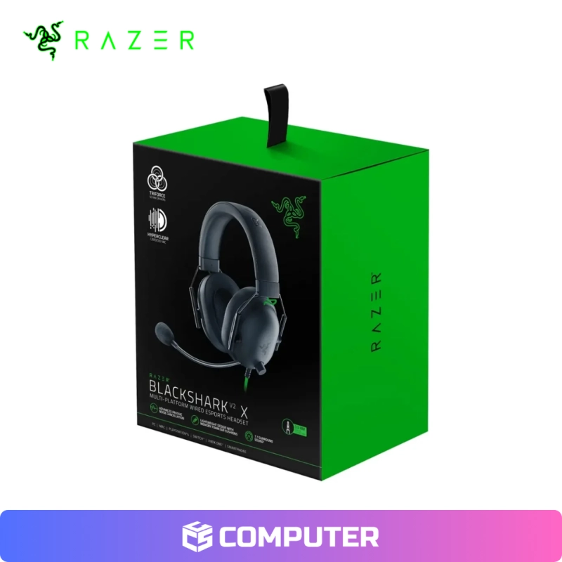AURICULAR RAZER BLACKSHARK V2 X MULTI-PLATFORM/50MM 7.1/BLACK