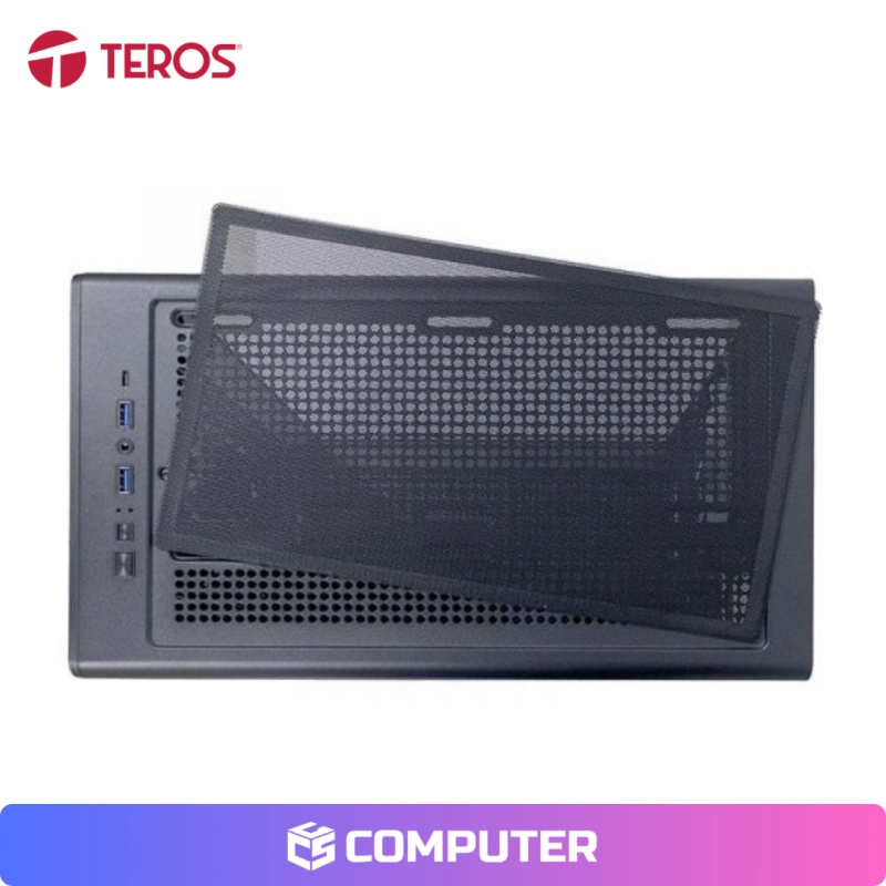CASE GAMER TEROS TE-1323G M-ATX/ATX BLACK SN FUENTE