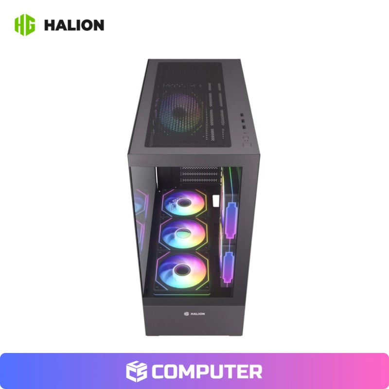 CASE GAMER HALION FISH TANK JUPITER K04 S/F 6FAN ARGB