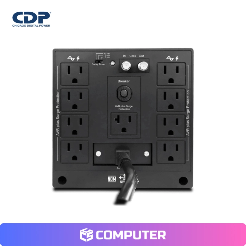 ESTABILIZADOR CDP R-AVR2408I 2400VA/1200W 8 SALIDAS