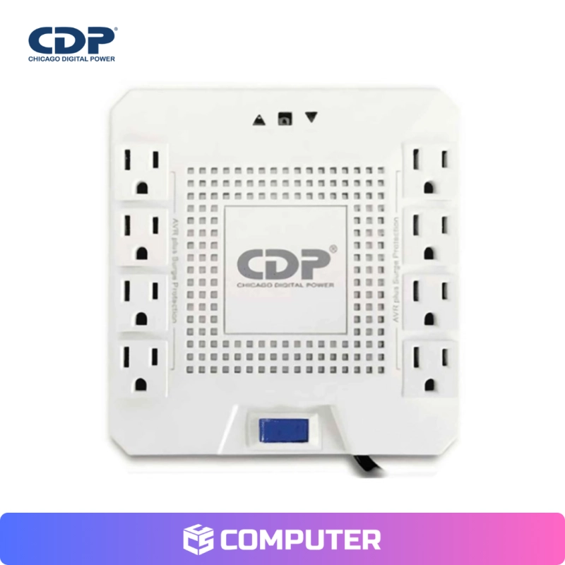 ESTABILIZADOR CDP R-AVR1808I 1800VA/1000W 8 SALIDAS
