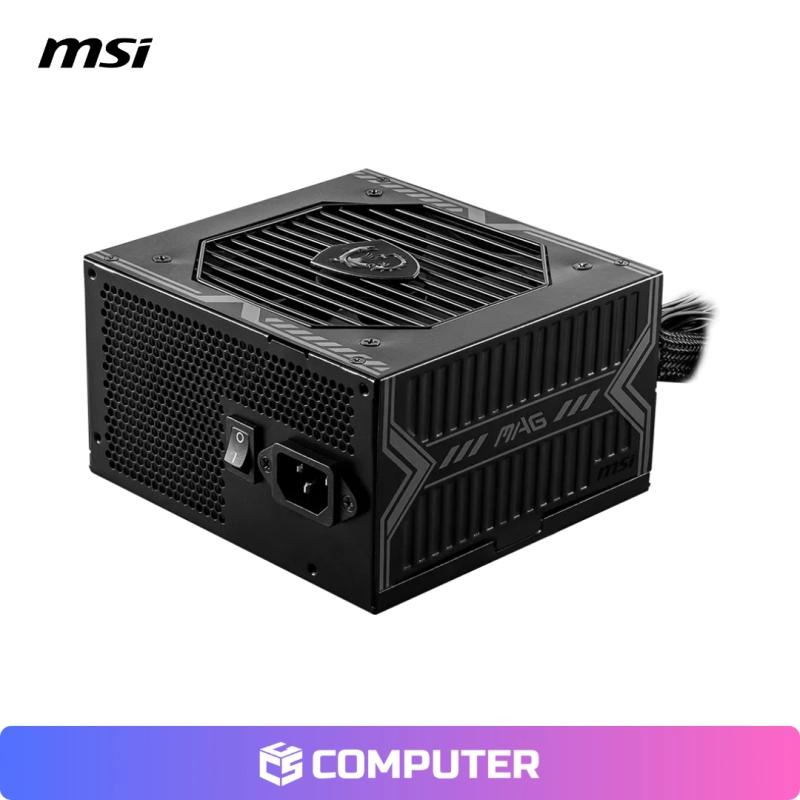 FUENTE DE PODER MSI MAG A750BN PCIE 5 III BLACK 750W 80 PLUS BRONZE