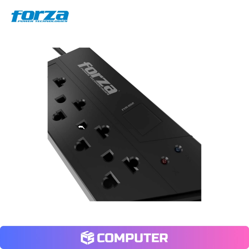 ESTABILIZADOR FORZA FVR-1012 1000VA/500W 220V 4 TOMAS BLACK