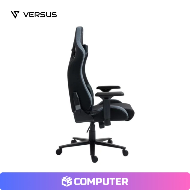 SILLA GAMING VERSUS V-30 NEGRO TELA/GRIS TELA 83CMX65CMX37CM