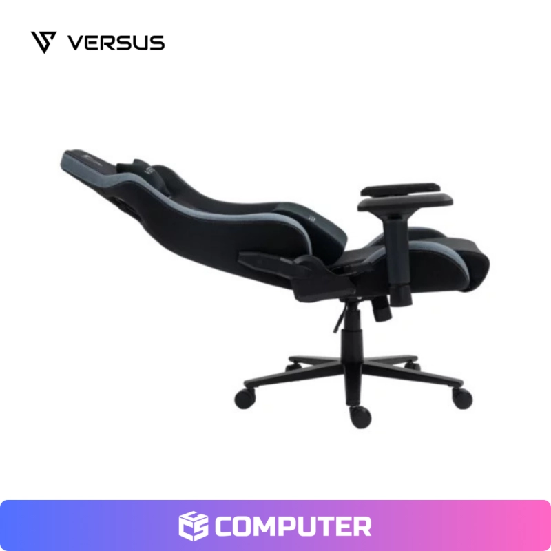 SILLA GAMING VERSUS V-30 NEGRO TELA/GRIS TELA 83CMX65CMX37CM
