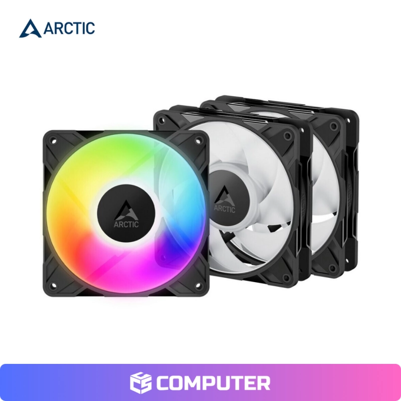 COOLER DE CASE ARCTIC P12 PRO LN 3 IN 1 ARGB BLACK