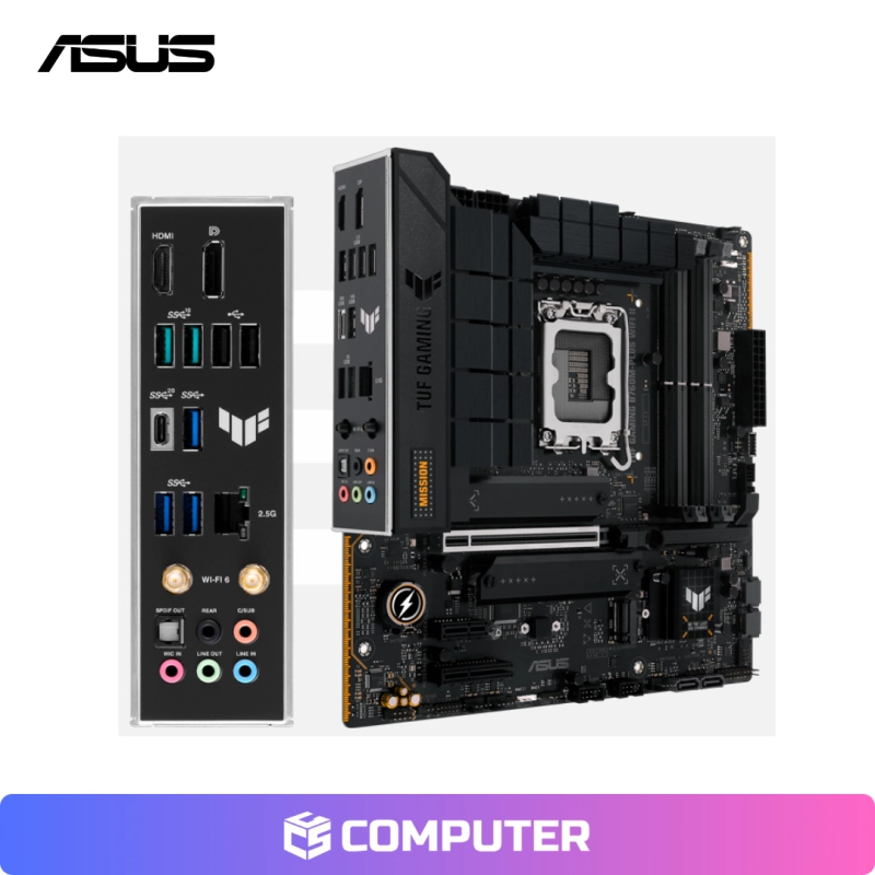 PLACA MADRE ASUS TUF GAMING B760M-PLUS WIFI II/ DDR5/LGA1700