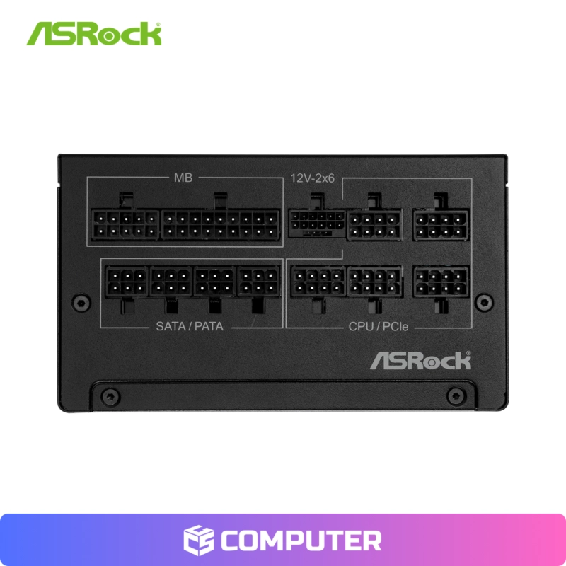 FUENTE ASROCK STEEL LEGEND SL1000G 1000W 80 PLUS GOLD FULL MODULAR BLACK