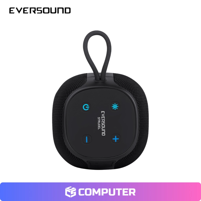 PARLANTE EVERSOUND EV 500 STRUDEL BT USB TWS LUCES RGB