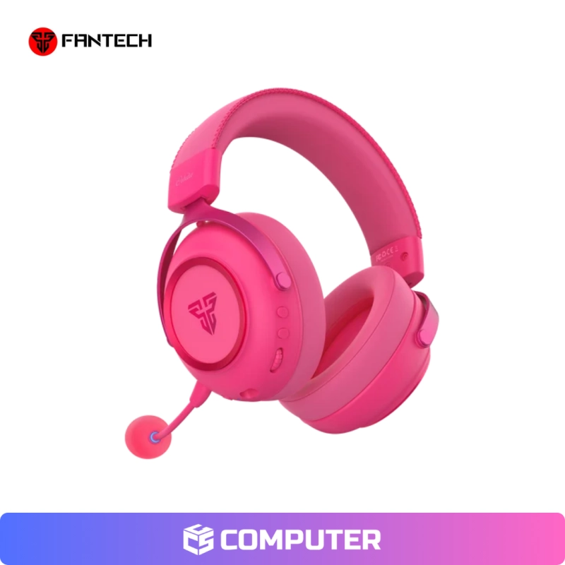 AUDÍFONOS GAMER FANTECH ORBITA WHG07 WIRELESS MULTI-PLATAFORMA PINK
