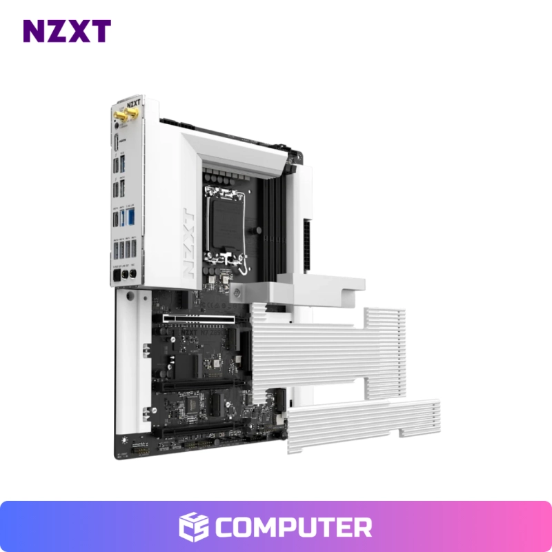 PLACA MADRE NZXT N7 Z890 WIFI LGA1851 D5 WHITE