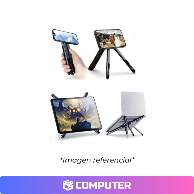 SOPORTE TRAVEL PORTABLE STAND LAPTOP/CELULAR MAGNETICO