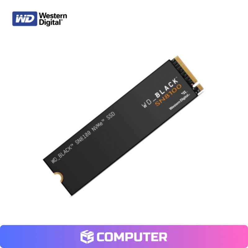 DISCO SOLIDO SSD 2TB M.2 WESTER DIGITAL BLACK SN8100 14900MBPS GEN5 C/DISIPADOR