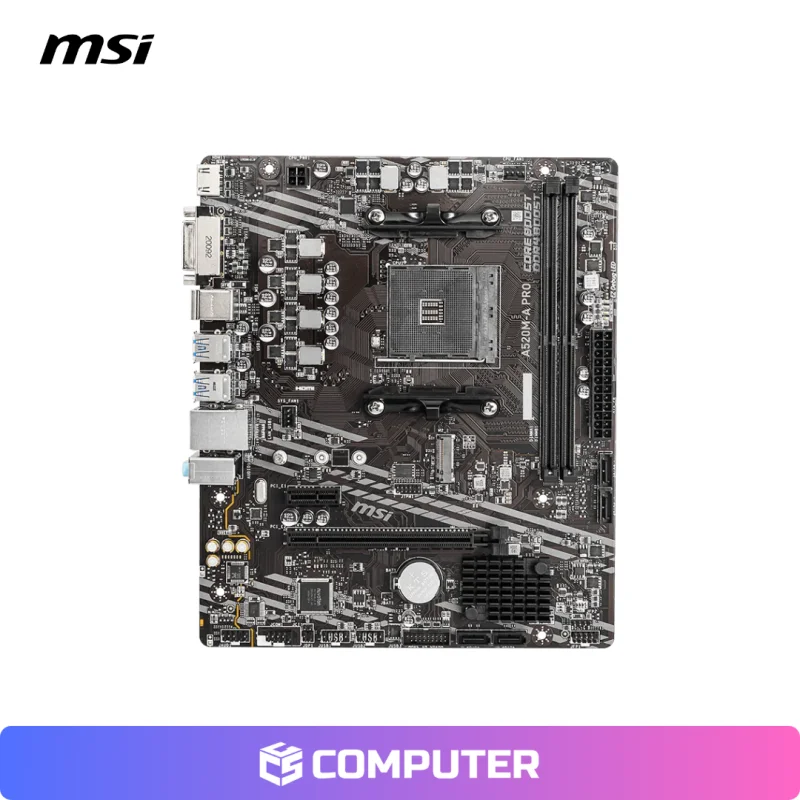 PLACA MADRE MSI A520M-A PRO AMD RYZEN DDR4  DDR4/AM4