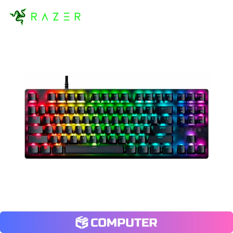TECLADO RAZER HUNTSMAN V3 X/TKL OPTO MECHANICAL SWITCH PURPLE/CHROMA BLACK