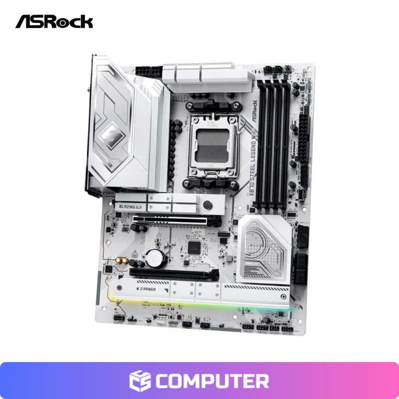 PLACA MADRE ASROCK X870 STEEL LEGEND WIFI7 DR5 WH