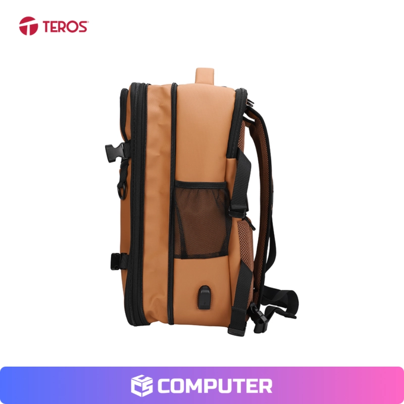 MOCHILA PARA NOTEBOOK TEROS 15.6 CON CLAVE MARRON