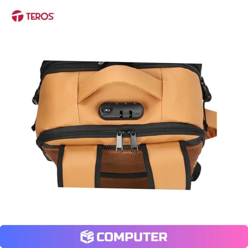 MOCHILA PARA NOTEBOOK TEROS 15.6 CON CLAVE MARRON