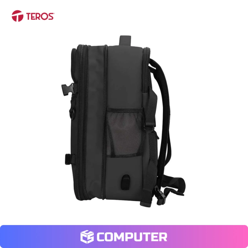 MOCHILA PARA NOTEBOOK TEROS CON CLAVE 15.6 BLACK