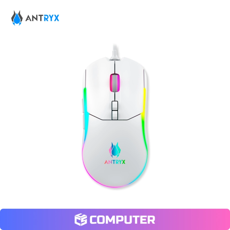 MOUSE ANTRYX M760 RGB DPI 12800 WHITE