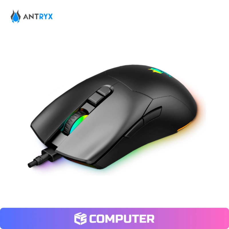 KIT GAMING ANTRYX GC-3100 X2 BLACK, TECLADO SWITCH RED Y MOUSE
