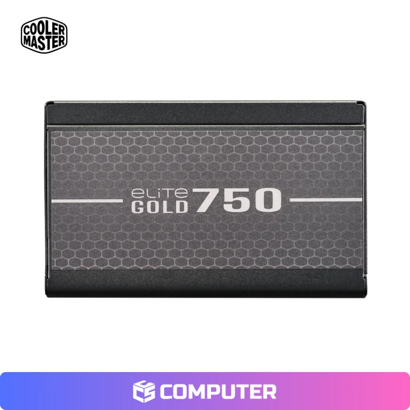 FUENTE DE PODER COOLER MASTER ELITE GOLD 750 BLACK 750W 80 PLUS GOLD FULL MODULAR