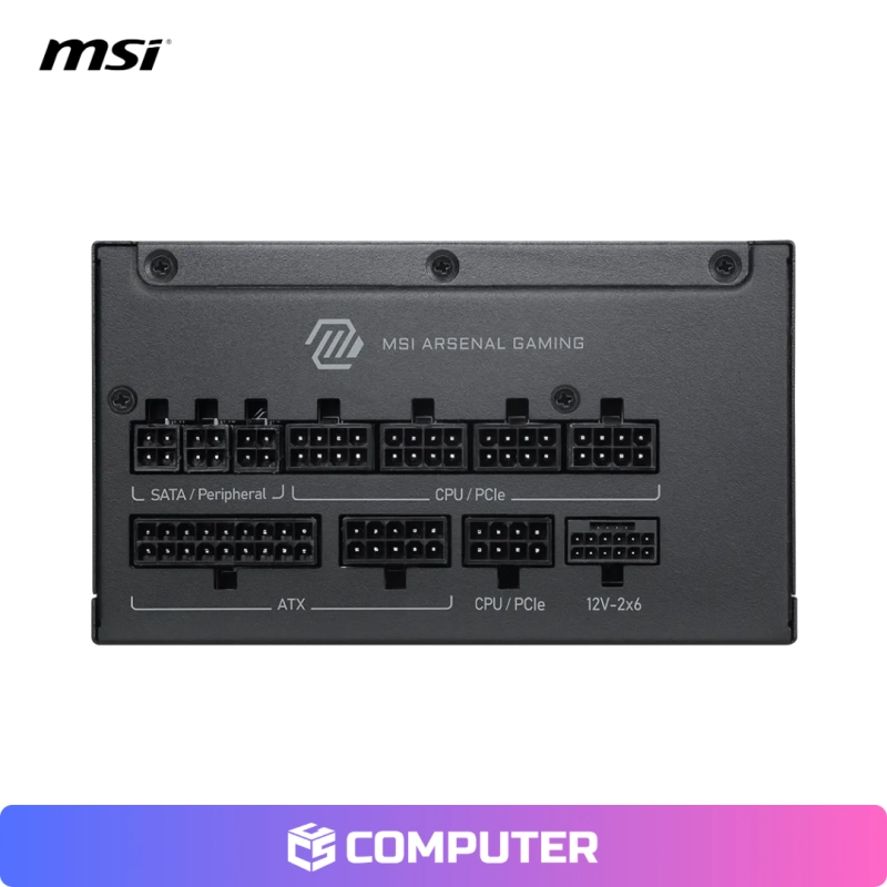 FUENTE DE PODER MSI 1200W MAG A1200PLS ATX 80 PLUS PLATINIUM