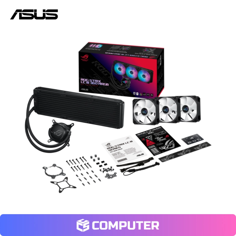 REFRIGERACION LIQUIDA ASUS ROG STRIX LC III 360 ARGB 3FAN