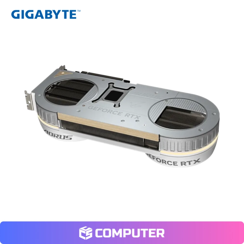 TARJETA DE VIDEO GIGABYTE AORUS GEFORCE RTX 5080 INFINITY WOOD 16G WHITE SOLO PC