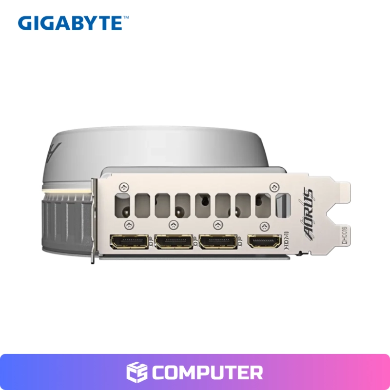 TARJETA DE VIDEO GIGABYTE AORUS GEFORCE RTX 5080 INFINITY WOOD 16G WHITE SOLO PC