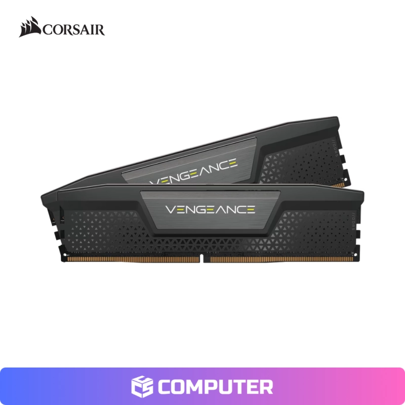 MEMORIA RAM CORSAIR VENGEANCE INTEL 32GB (16GBX2) DDR5 6000MHZ BK CL30