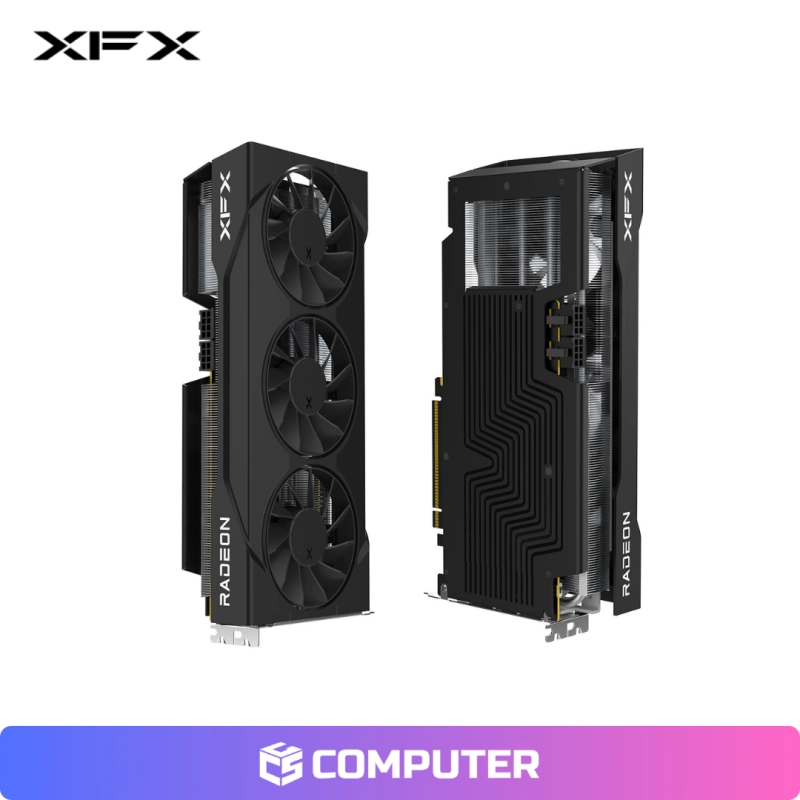 TARJETA DE VIDEO XFX SWIFT AMD RADEON RX 9070 GRE 12GB GDDR6 TRIPLE FAN BLACK