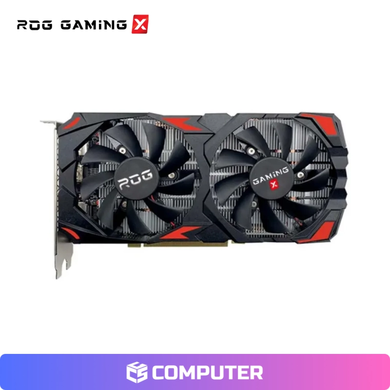 TARJETA DE VIDEO ROG GAMING AMD RADEON RX580 8GB 2048SP GDDR5 BLACK 2FAN