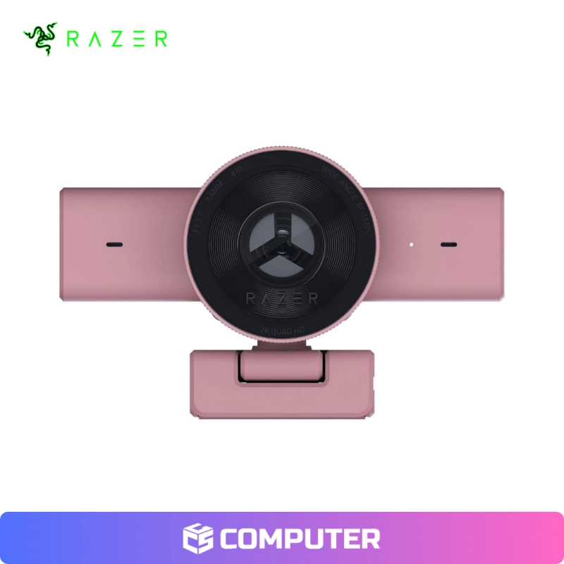 CAMARA WEB RAZER KIYO V2 X 2K 1440P/ 60FPS STREAMING USB ROSA QUARTZ