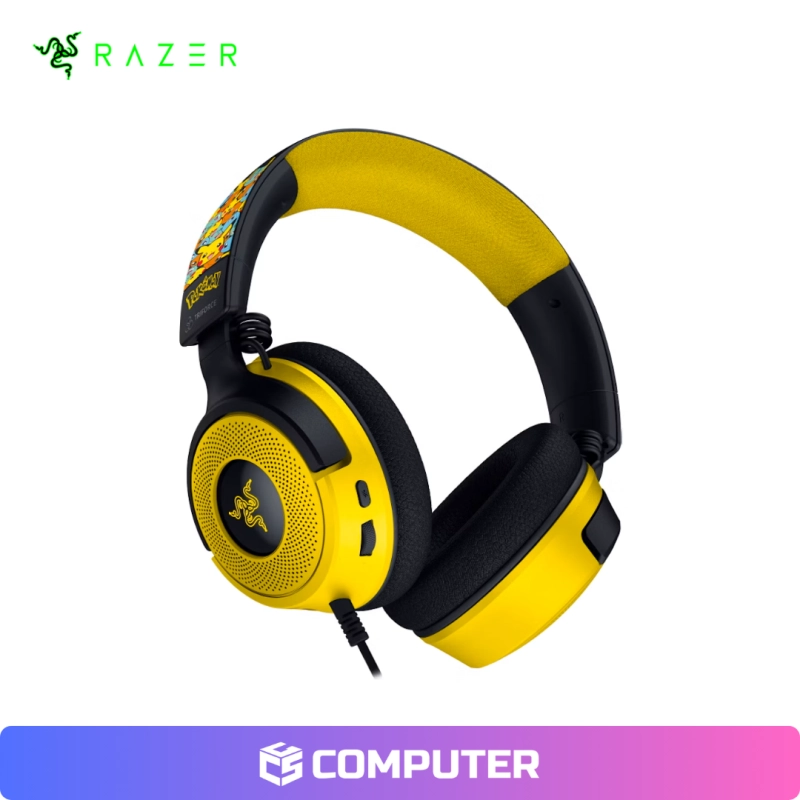 AUDIFONO RAZER KRAKEN V4 X POKEMON KANTO STARTERS CHROMA YELLOW