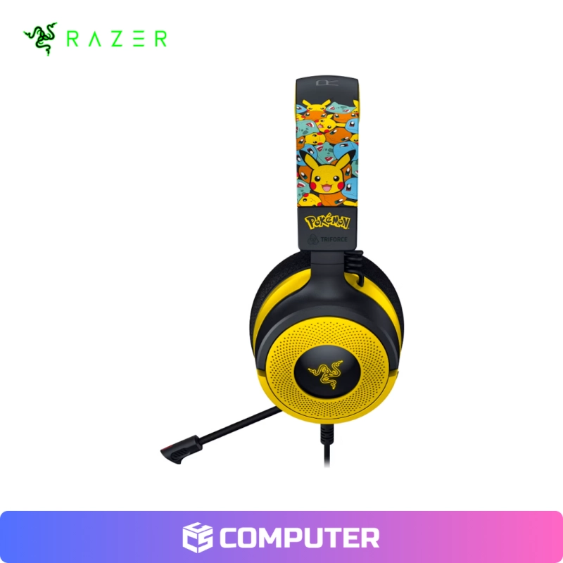 AUDIFONO RAZER KRAKEN V4 X POKEMON KANTO STARTERS CHROMA YELLOW