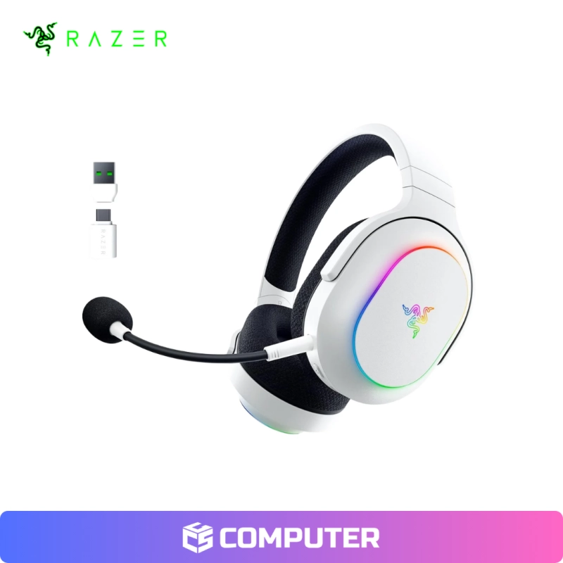 AUDIFONOS RAZER BARRACUDA X CHROMA RGB 70H SMARTSWITCH BLUETOOTH WHITE