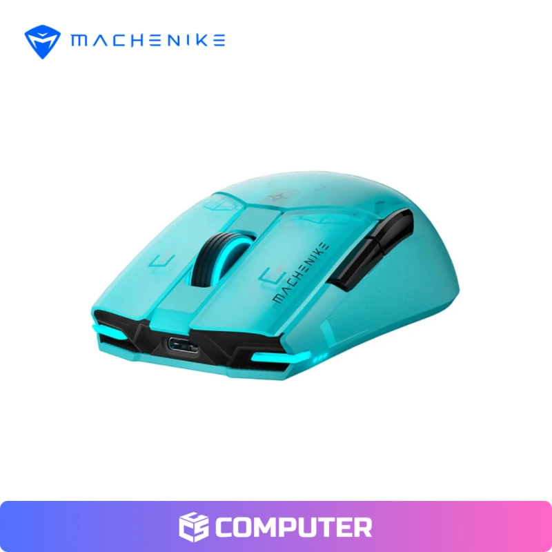 MOUSE MACHENIKE M7 PRO DUAL CABLE/2.4GHZ  BLUE