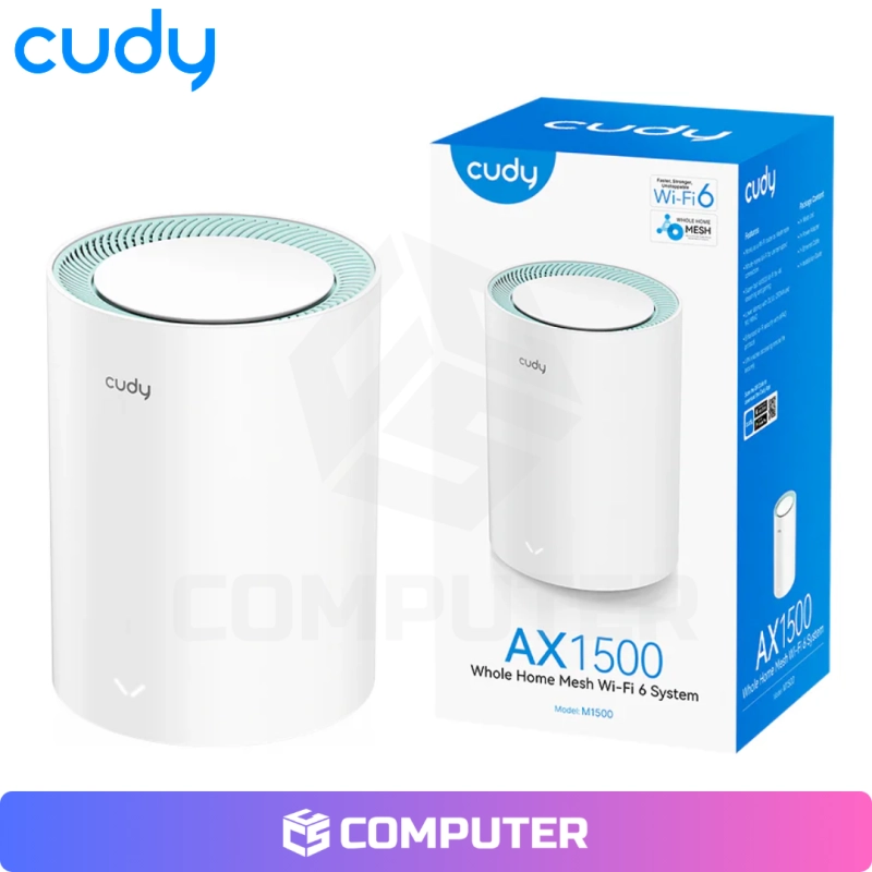 SISTEMA WIFI 6 MESH CUDY M1500 AX1500 PACK X1