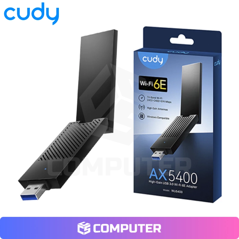 ADAPTADOR USB WIFI 6E CUDY AX5400 WU5400