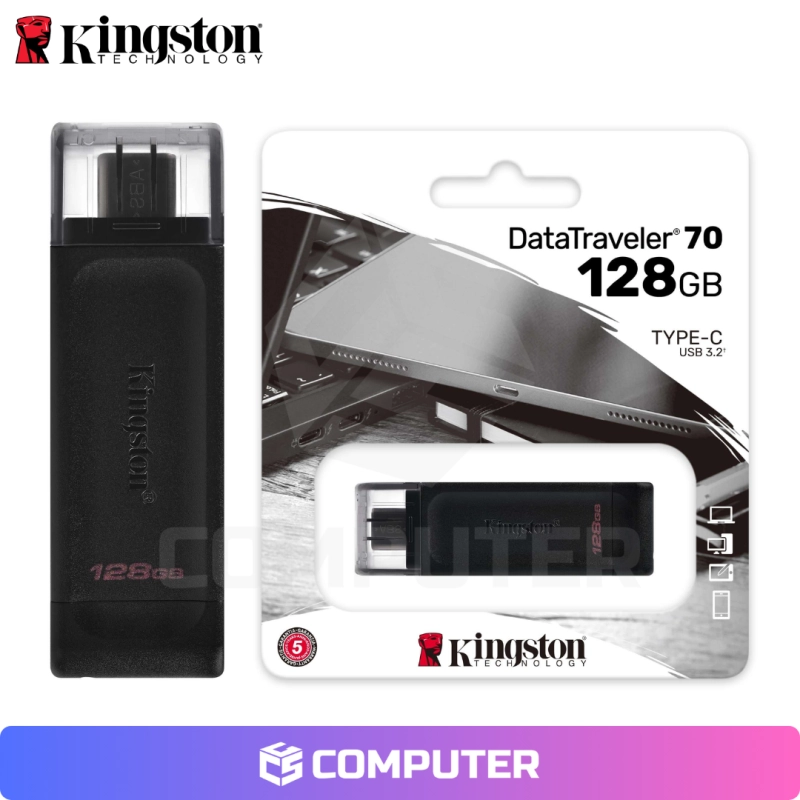 USB TIPO 128GB KINGSTON NEGRO