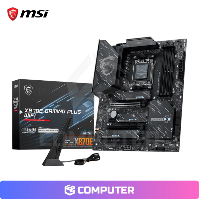 PLACA MADRE MSI X870E GAMING PLUS WIFI /DDR5/AM5
