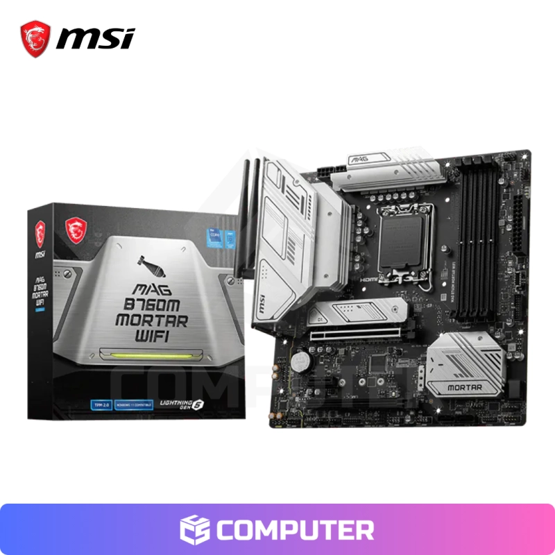 PLACA MADRE MSI B760M MORTAR WIFI DDR5/LGA1700/ OPEN BOX