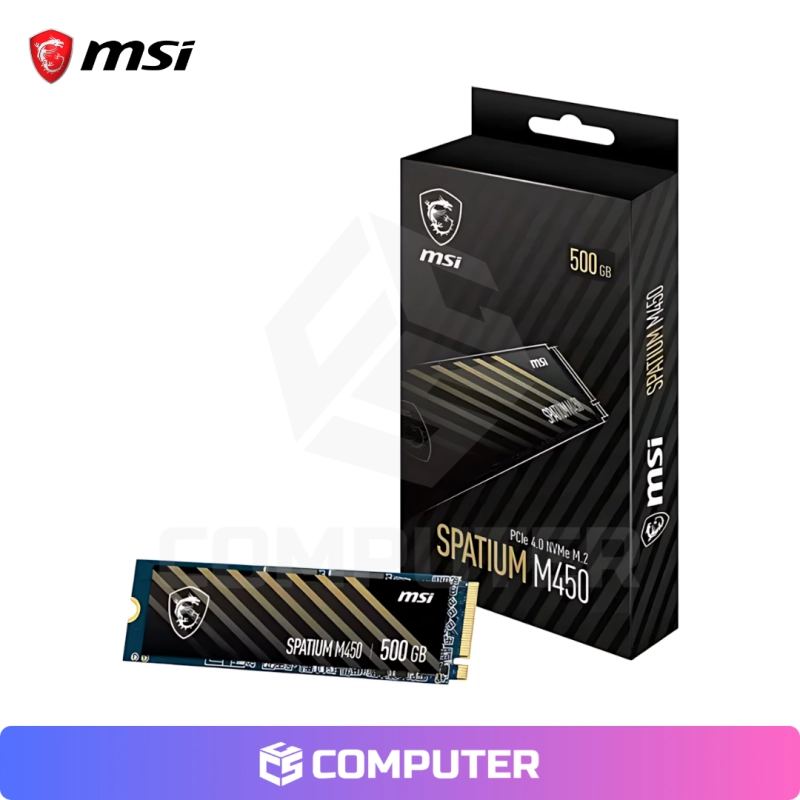 DISCO SOLIDO SSD M.2 MSI SPATIUM M450 PCIe 4.0 NVMe M.2 500GB