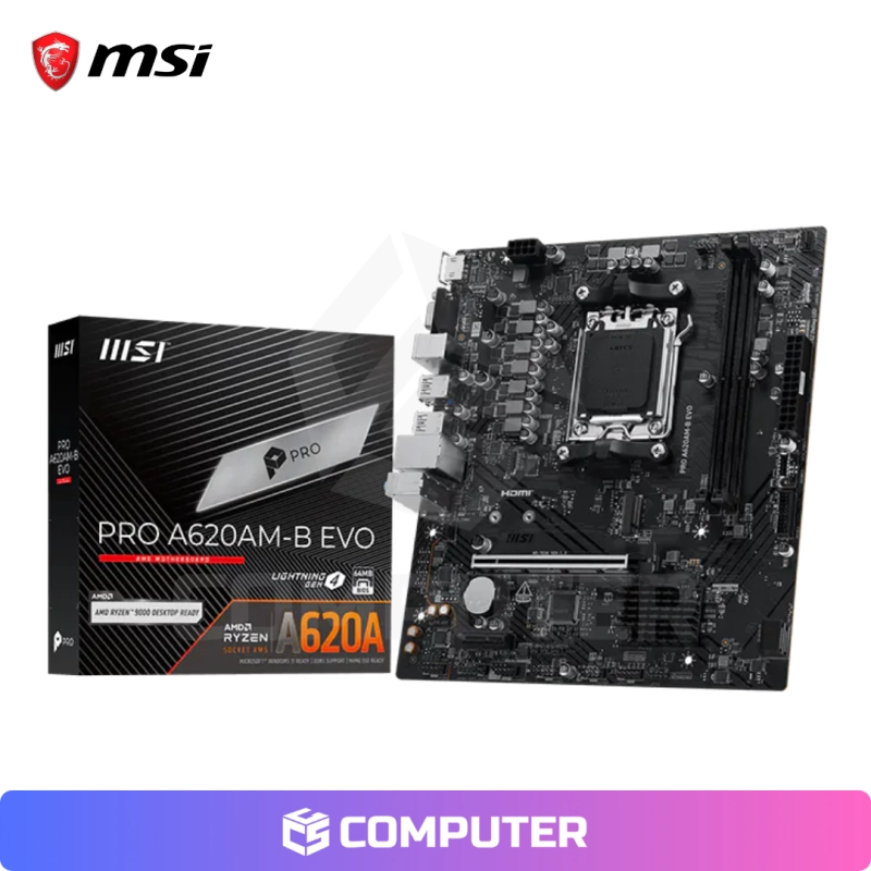 PLACA MADRE MSI PRO A620AM-B EVO SVL DDR5 /AM5