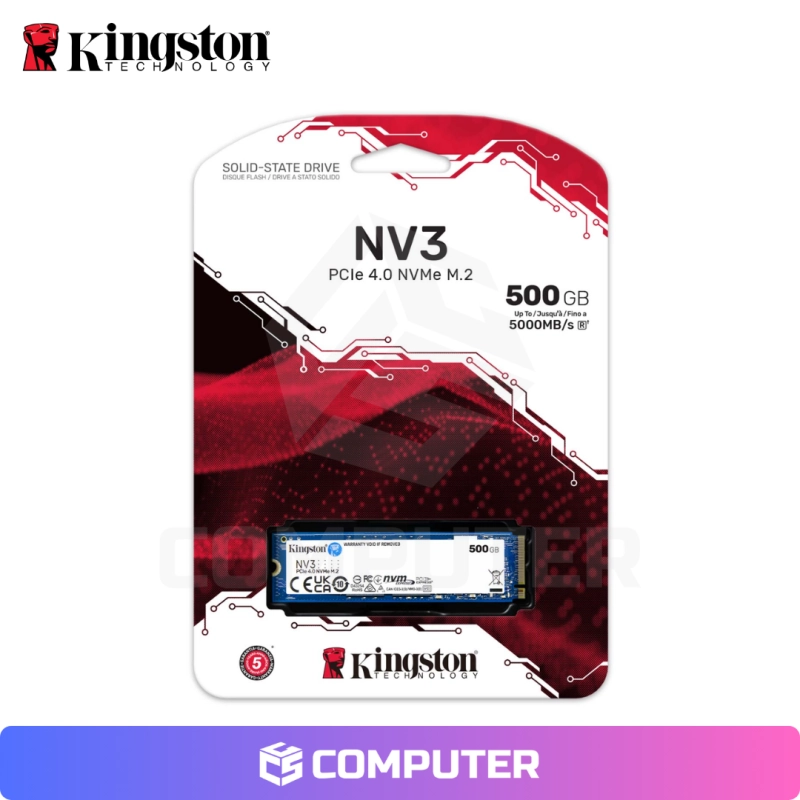 DISCO SOLIDO SSD M.2 PCIe 500GB KINGSTON NV3 PCI4