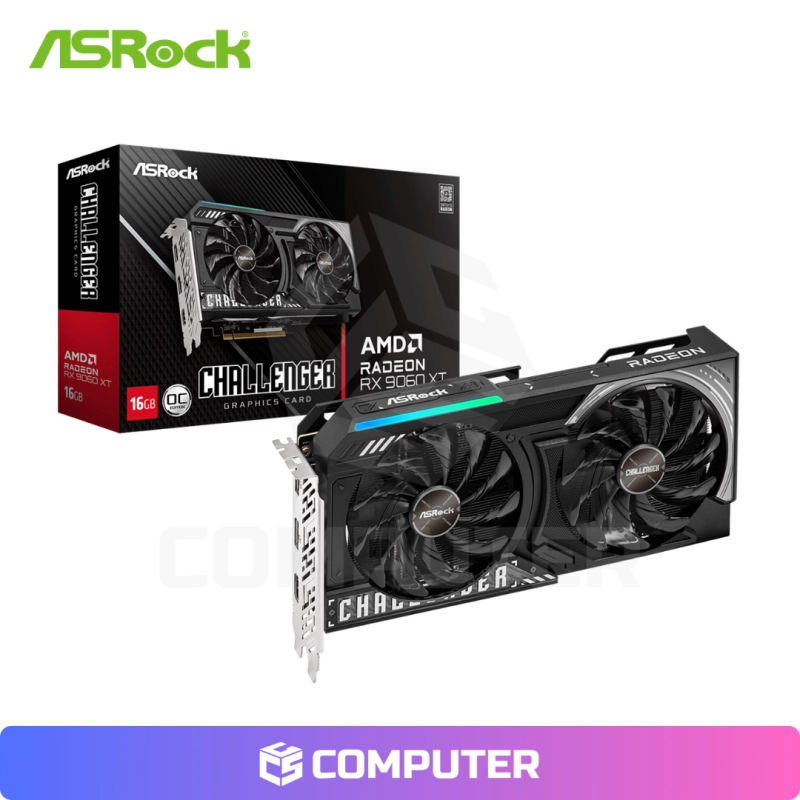 TARJETA DE VIDEO ASROCK CHALLENGER RX9060 XT  16GB