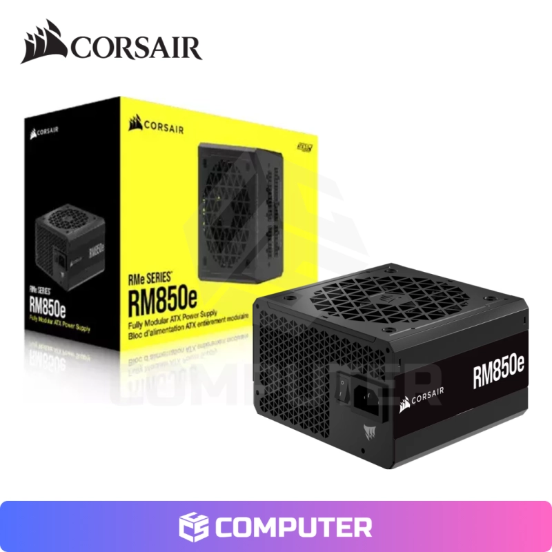 FUENTE DE PODER CORSAIR RM850E 850W 80 PLUS GOLD FULL MODULAR BLACK