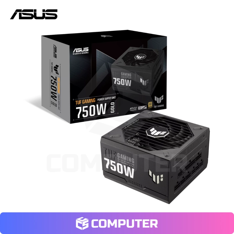 FUENTE DE PODER ASUS TUF GAMING 750G 750W 80 PLUS GOLD ACTIVE PFC